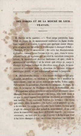Des forces et de la mesure de leur travail.