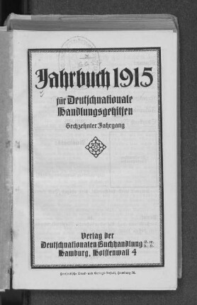 16.1915: Jahrbuch für deutschnationale Handlungsgehilfen