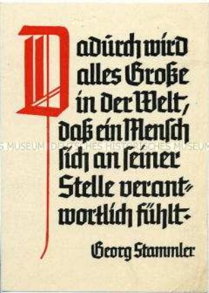 Postkarte mit Spruch