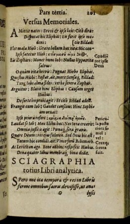 Sciagraphia totius Libri analytica.