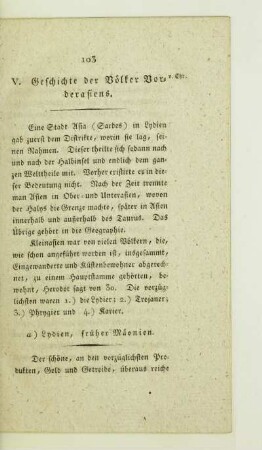 V. Geschichte der Voelker Vorderasiens
