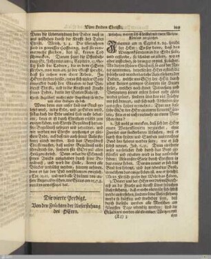 Die vierte Predigt über das 53. Capitel Esaiae vom Leiden Christi.