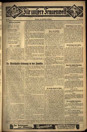 Zweite Ausgabe vom Donnerstag, den 12. Januar 1933.