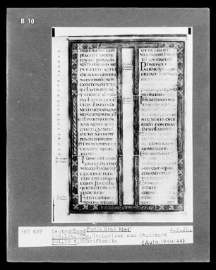 Evangeliar aus Saint-Médard in Soisson — Evangeliar aus Saint-Médard in Soisson, Folio 38versoTextblatt