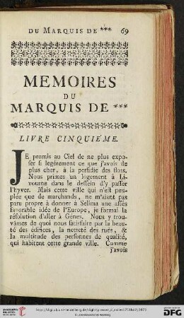 Livre cinquieme