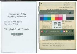 Entnazifizierung Theodor Von Vittinghoff-Schell , geb. 30.04.1909 (Kaplan)
