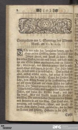Evangelia und Episteln.