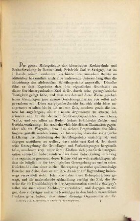 Über die Entwicklung des altdeutschen Schöffengerichts : eine rechtsgeschichtliche Untersuchung