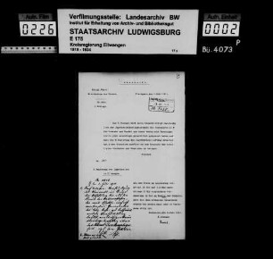 Stromversorgung der Gemeinden des Oberamts Gerabronn