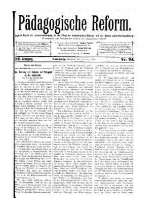Über die Stellung und Aufgabe der Pädagogik an der Universität : (Schluß)