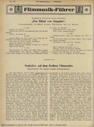Neuheiten auf dem Berliner Filmmarkte