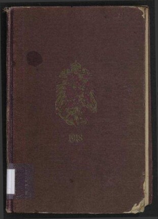 Rangliste (Dienstaltersliste) der Kaiserlich Deutschen Marine für das Jahr 1918. - Nach dem Stande vom 14. Februar 1918.