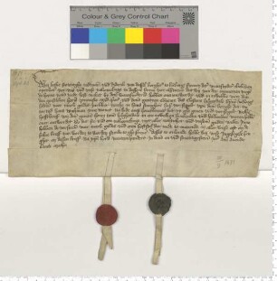 Der Bürgermeister Lutke Stoteroghe und der Bürger Diderk van Dassel überantworten dem Kloster Heiligenthal eine Hausrente von 4 Mark auf dem Berge.