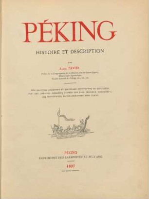 Péking : histoire et description