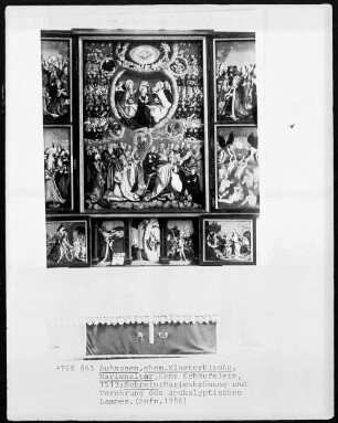 Marienaltar — Krönung Mariae mit Lamm Gottes und Vertreter des Alten und Neuen Testaments