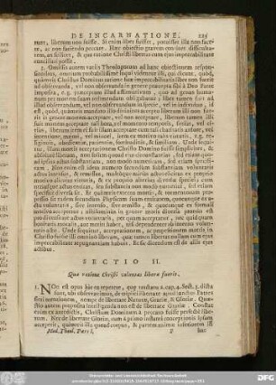 Sectio II. Qua ratione Christi voluntas libera fuerit.