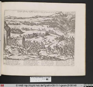 Eigentliche Beschreibung der schlacht zwischen Staten und Spaniarden nitt weit von Namur gehalten [31.01.1578].
