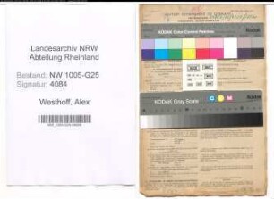 Entnazifizierung Alex Westhoff , geb. 02.03.1908 (Kaufmann)