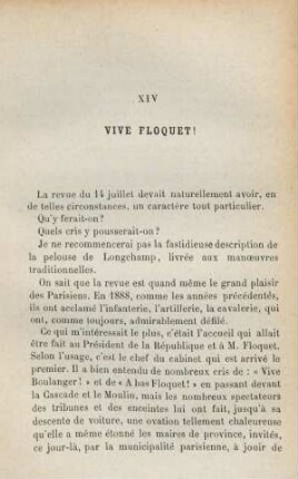 XIV. Vive Floquet!
