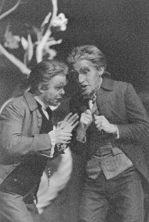 Szenenbilder aus "Die beiden Geizigen", Komische Oper von André-Ernest-Modets Grétry. Gastspiel des Opernstudios der Staatsoper Berlin im Theater der Freundschaft Berlin 1957