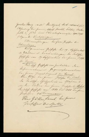 Belegliste: Vorlesungen im Wintersemester 1900/1901