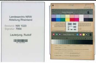 Entnazifizierung Rudolf Lauterjung , geb. 25.10.1903 (Fabrikant)