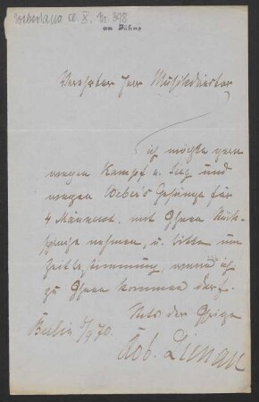 Brief an Friedrich Wilhelm Jähns : 06.09.1870