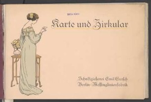 Karte und Zirkular : [Schriftprobe]