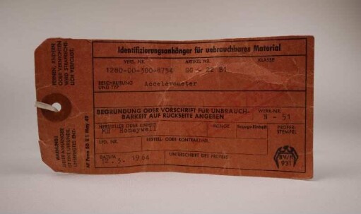 Details Beschleunigungsmesser Honeywell