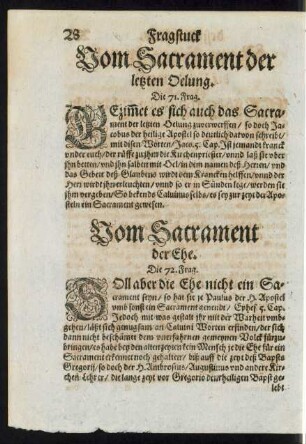 Vom Sacrament der letzten Oelung.