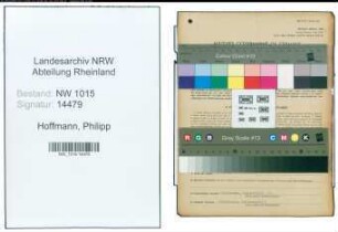 Entnazifizierung Philipp Hoffmann , geb. 24.02.1891 (Polizist)