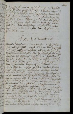 Freytag d 7 decemb 1736.