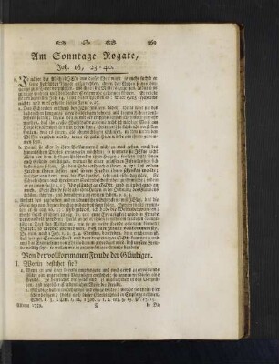 Am Sonntage Rogate, Joh. 16, 23 - 40. [u. a.]
