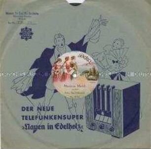 Platte mit Marschmusik