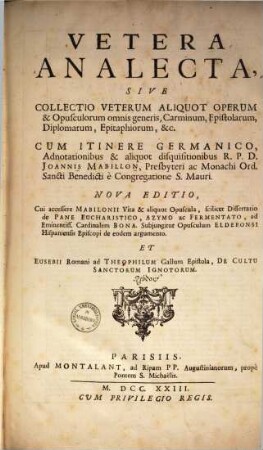 Spicilegium sive collectio veterum aliquot scriptorum qui in Galliae bibliothecis delituerant, 4