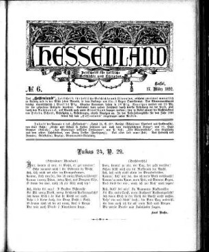 No. 6, 17. März 1892