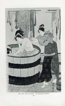 No. 142. - The hot bath. By Utagawa Toyokuni