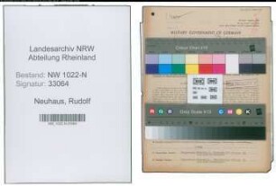 Entnazifizierung Rudolf Neuhaus , geb. 24.01.1903 (Lehrer)