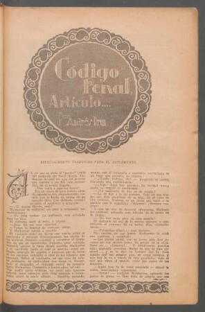Código penal, artículo... : Especialmente traducida para "El Suplemento" - Ilustración de Bovari