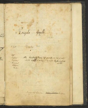 Gazette du Roi 1846