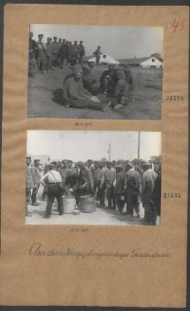Kriegsgefangnenlager Germersheim (Essensausgabe)