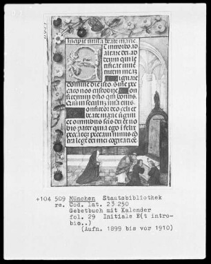 Gebetbuch mit Kalender — Heilige Messe, Folio 29recto