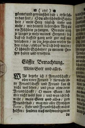 Eilffte Betrachtung