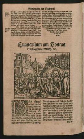 Evangelium am Sontag Septuagesima ...