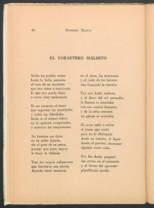 El forastero maldito