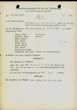 Stauber, Wilhelm