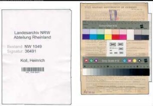 Entnazifizierung Heinrich Koll , geb. 24.05.1907 (Konstrukteur)