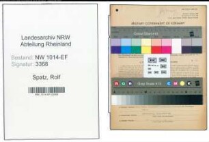 Entnazifizierung Rolf Spatz , geb. 29.03.1913 (Arzt)