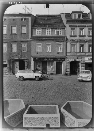 Bischofswerda, Altmarkt 27. Wohnhaus mit Laden (Salon Chic,um 1820). Straßenfront