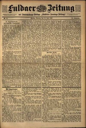 Ausgabe vom Montag, den 13. Juni 1898.